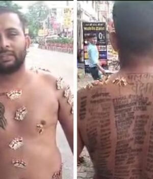 आस्था के अनोखे रंग, शरीर पर 251 शहीदों के नाम, कांवड़ यात्रा में अनोखे शिवभक्त की अनोखी दांस्ता