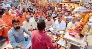 मिशन चन्द्रायन की सफलता पर देश भर में जश्न, हरिद्धार में विशेष रूप से किया गंगा पूजन