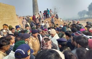 हादसे मे 6 मजदूरों की मौत 2 घायल, प्रसाशनिक टीम मौके पर