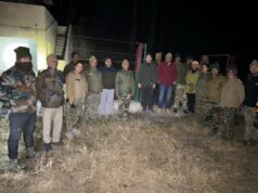 नव वर्ष पर वन क्षेत्र में हुड़दंग मचाने वालो की अब खैर नही, राजाजी की हरिद्वार व देहरादून के अधिकारियों ने की सघन गस्त