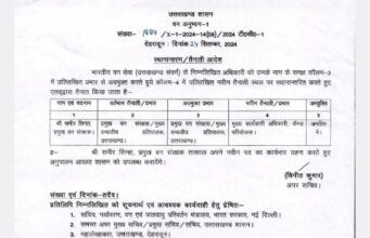 देर शाम हुए कई आईएफएस अधिकारियों के ट्रांसफर, रंजन मिश्रा बने चीफ वाइल्ड लाइफ वार्डन, डॉ कोको रोसे को दी राजाजी की जिम्मेदारी