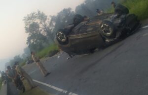 राजाजी मे वन ग़ुज्जरो की भैसे बनी आफत, गोहरी मे भैंसों से टकराकर वाहन पलटा, मौक़े पे तैनात वन कर्मियों की भूमिका पर सवाल