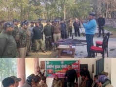 फायर सीजन से पूर्व असलहो का प्रशिक्षण, स्टाफ के साथ ड्रिल का आयोजन