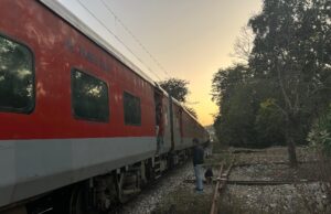 ऋषिकेश -हरिद्वार रेल मार्ग पर गिरा पेड़, वन कर्मियों व रेलवे की टीम ने कड़ी मसक्कत के बाद पेड़ को हटाया