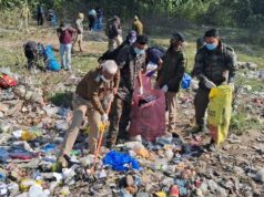 तीन पानी कॉरिडोर में चलाया गया सफाई अभियान, कूड़ा फेकने वालों के खिलाफ होंगी कठोर कारवाही