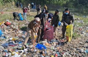 तीन पानी कॉरिडोर में चलाया गया सफाई अभियान, कूड़ा फेकने वालों के खिलाफ होंगी कठोर कारवाही