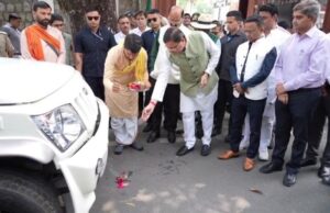 कैंपा के तहत वन महकमे को मिली 23 बोलेरो, मुख्यमंत्री ने दिखाई हरी झंडी