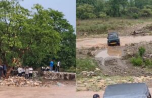 भारी बारिश ने मचाई आफत, जंगल मे फसी 15 जिप्सिया