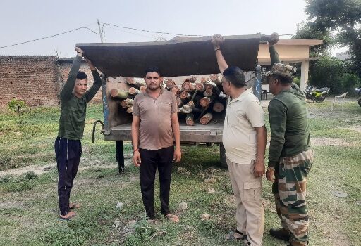 अवैध पातन कर रहे एक युवक को दबोचा, वन अधिनियम के तहत भेजा जेल